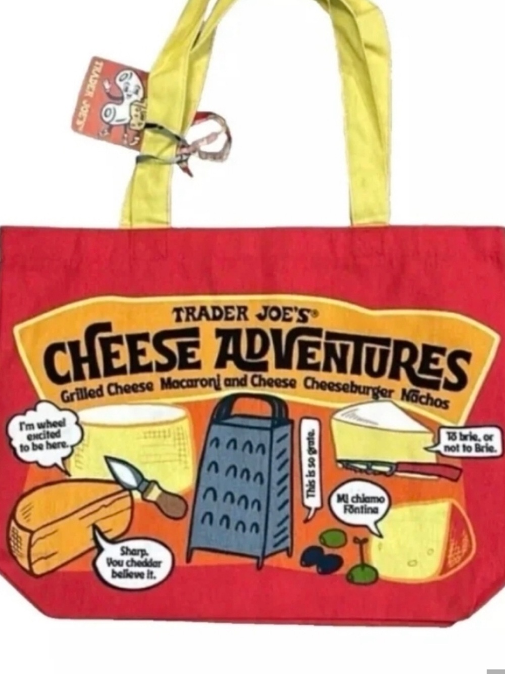 Trader Joe's Cheese Adventures Tote Bag